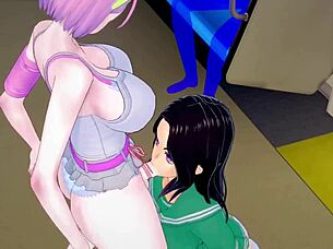 Reimie And Yukako Engage In Futanari Lesbian Sex