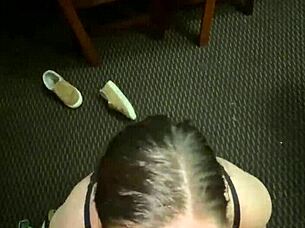 deepthroat training with snow bunny went great, curvy bbw and neighbors involved