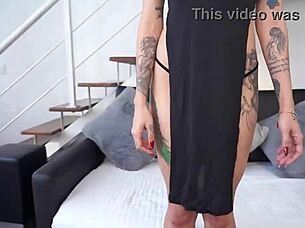 kimi that brazilian beauty getting balls-deeped by huge black cock dirty talk and all 😈