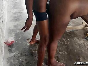 I had a nice time fucking my ebony science teacher doggystyle with her big tits bouncing