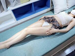 My yoga instructor teaches me more than poses, starting with a blowjob and ending in hardcore fucking.