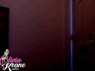 British cougar spanks naughty college student roughly.