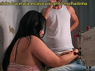 married seamstress makes client's cock rock hard during fitting