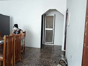 my latina maid whore shakes her big ass on camera