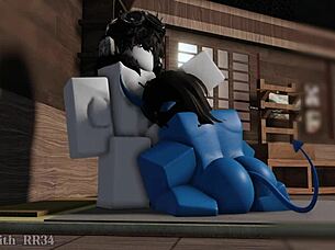 Horny demon girl cant get enough sex with a follower 13 part 1