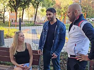 christen courtney takes 3 on 1 dp with gagging deepthroat and rough ass to mouth action