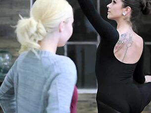 horny hot lesbians dive into each other's wet pussies