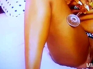 Ebony Slut Endures Intense Gangbang From Roommate And Friends