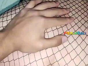 Gothic nympho with big ass gets messy outside after neighbor fucks her from behind.