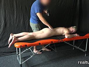 Cute Czech teen seduced in hypermarket, clothes ripped off, drilled in POV with monster cock.