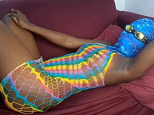 Sexy latina couple engages in amateur sex