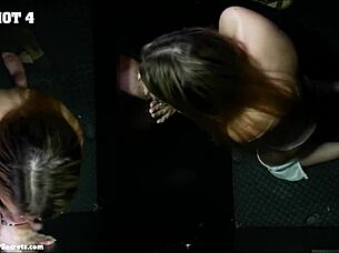 Riley Swallows Cum At Gloryhole 😋