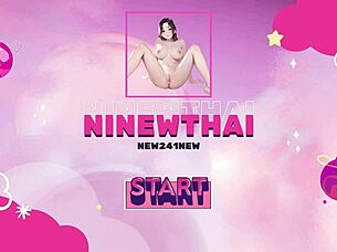 Skinny Babe Fucks Tight Pussy with Fake Cock in Doggy Style Anal