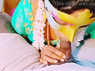 Indian sexy bhabi engages in intimate acts with telugu talks