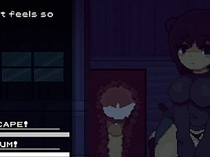 Succubus hunt hentai game where friend fucks her pussy and ass.