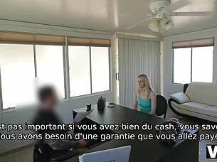 Allie Rae Gives Her Wet Pussy To The Credit Agent!