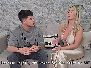 sexy lawyer danner mendez collects fees with sex from ex-convict tatiana alvarez's huge cock