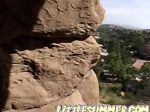 Feeling Intense Pleasure in Outdoor Lesbian Threesome with Fingering and Muff Diving