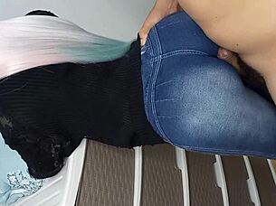 Horny Stepdaughter Lifts Ass!