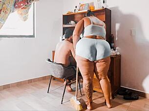 Latina Worker Sucks Cock In Office!