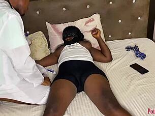 patient begs doctor and partner to fuck her pussy harder in hospital