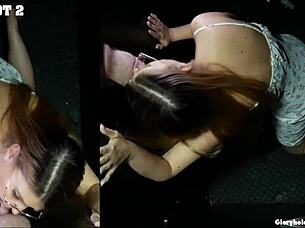 Riley Swallows Cum At Gloryhole 😋