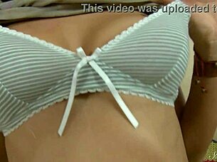 Tanned Teen Ella Stuff Her Tight Pussy With Big Toy