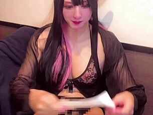 Cute Asian Crossdressing Shemale Succubus Masturbates And Gets Assfucked Anal During Live Stream