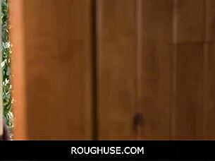 Busty blonde gets drilled outdoors in front of his asian girlfriend 😏