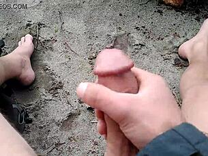 Look at me playing on the beach!