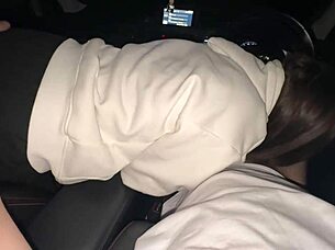 Fucked her mouth! In the car