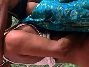 Desi hot Santhali bhabhi gets outdoor fucking with muscular bodybuilder, her big clit and hairy pussy exposed.