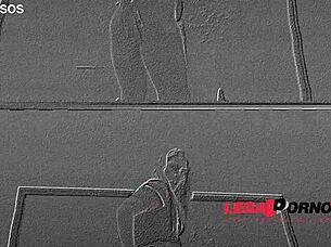 kyra blonde in rough triple anal penetration with ripped clothes