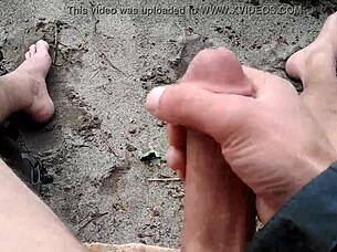 Look at me playing on the beach!