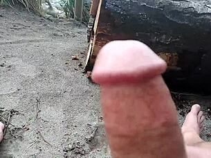 Look at me playing on the beach!