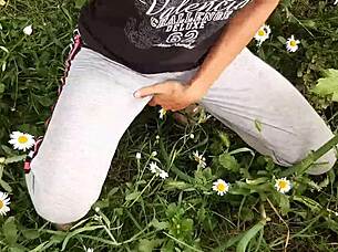 I Spy On Neighbor Masturbating Outdoors