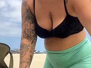 guy wants threesome on the beach already