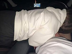 Fucked her mouth! In the car