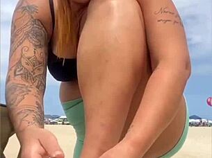 guy wants threesome on the beach already