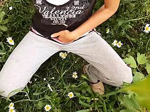 I Spy On Neighbor Masturbating Outdoors