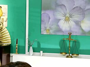 her pussy may be hairy but asshole perfectly shaved