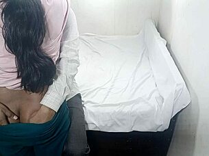 chubby indian teen enjoys riding with friend's stepdaughter