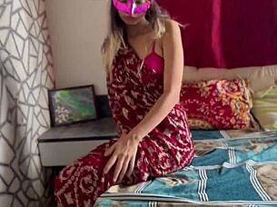 young 18+ girl in homemade video says oops wrong hole