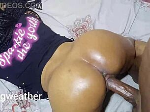 My neighbor shows off her juicy pussy