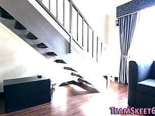 Babysitter gets ass jizzed in hardcore teen cumshot