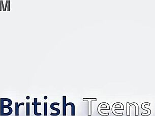 British teen in lingerie gets creampied on sofa by pornstar.