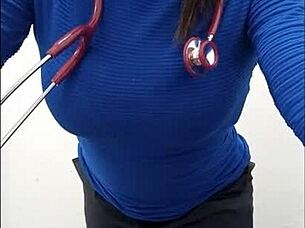 latina nurse gets wild in boss's office 😜