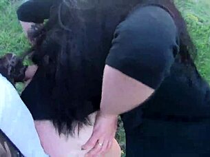 Goth Teen Fucked Outdoors