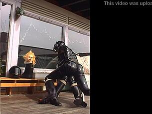 i'm so horny in this shiny rubber outfit, xxl size 😍