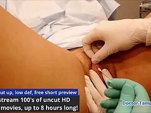 Dr Tampa performs entrance physical on Katie Cumming at Tampa University